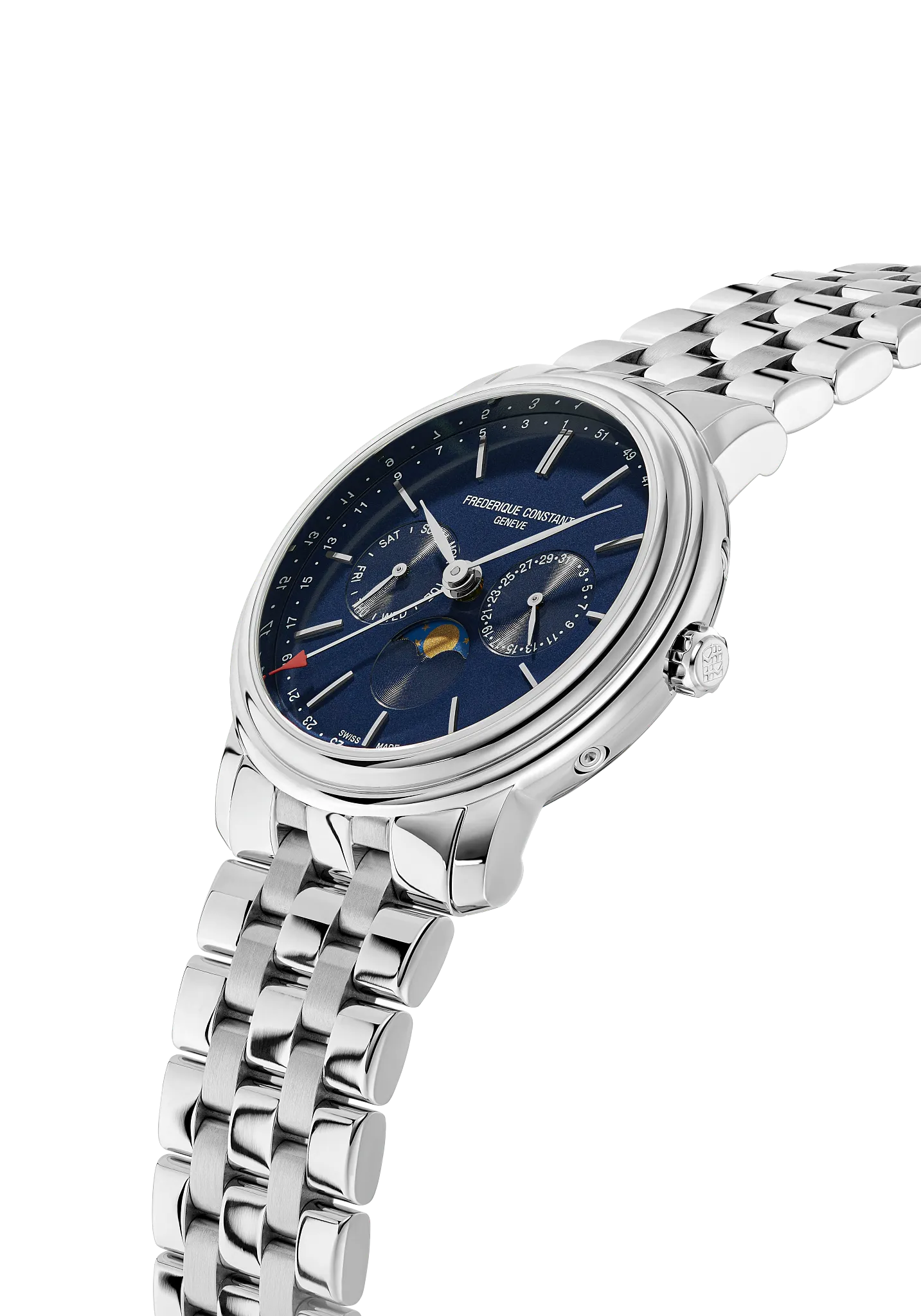 Classics Index Business Timer Watch FC-270N4P6B | Frederique Constant